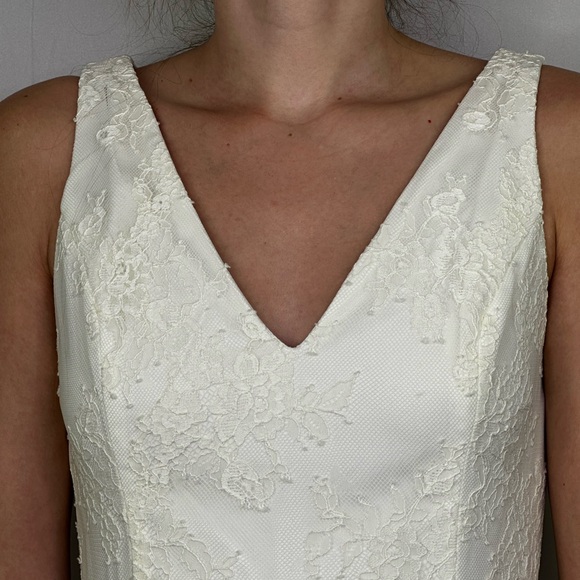 Lulus Bodycon Floral Maxi Dress Sleeveless V-Neck Wedding Formal Mermaid Gown - Picture 4 of 14